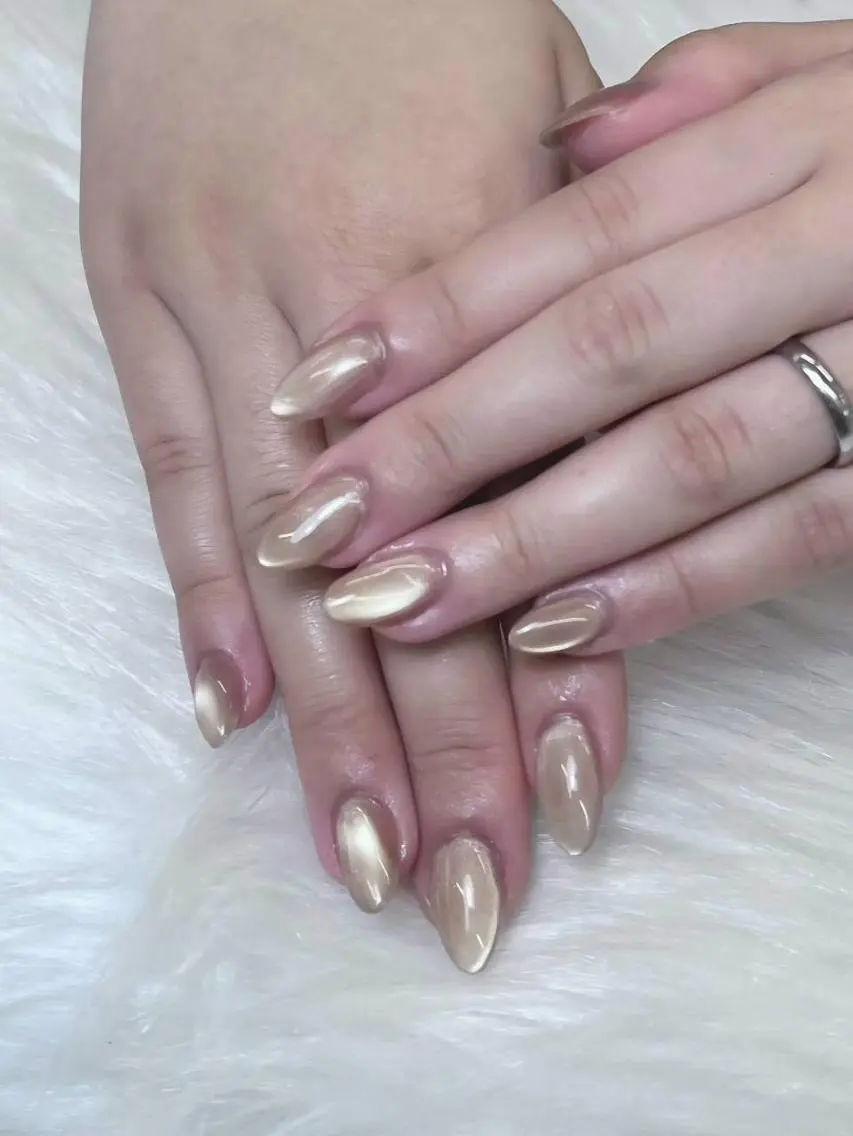 ネイル ジェルネイル マグネットネイル 持ち込み オフィスネイル パラジェル ハンドネイル Nails by AN.*✧のネイルデザイン