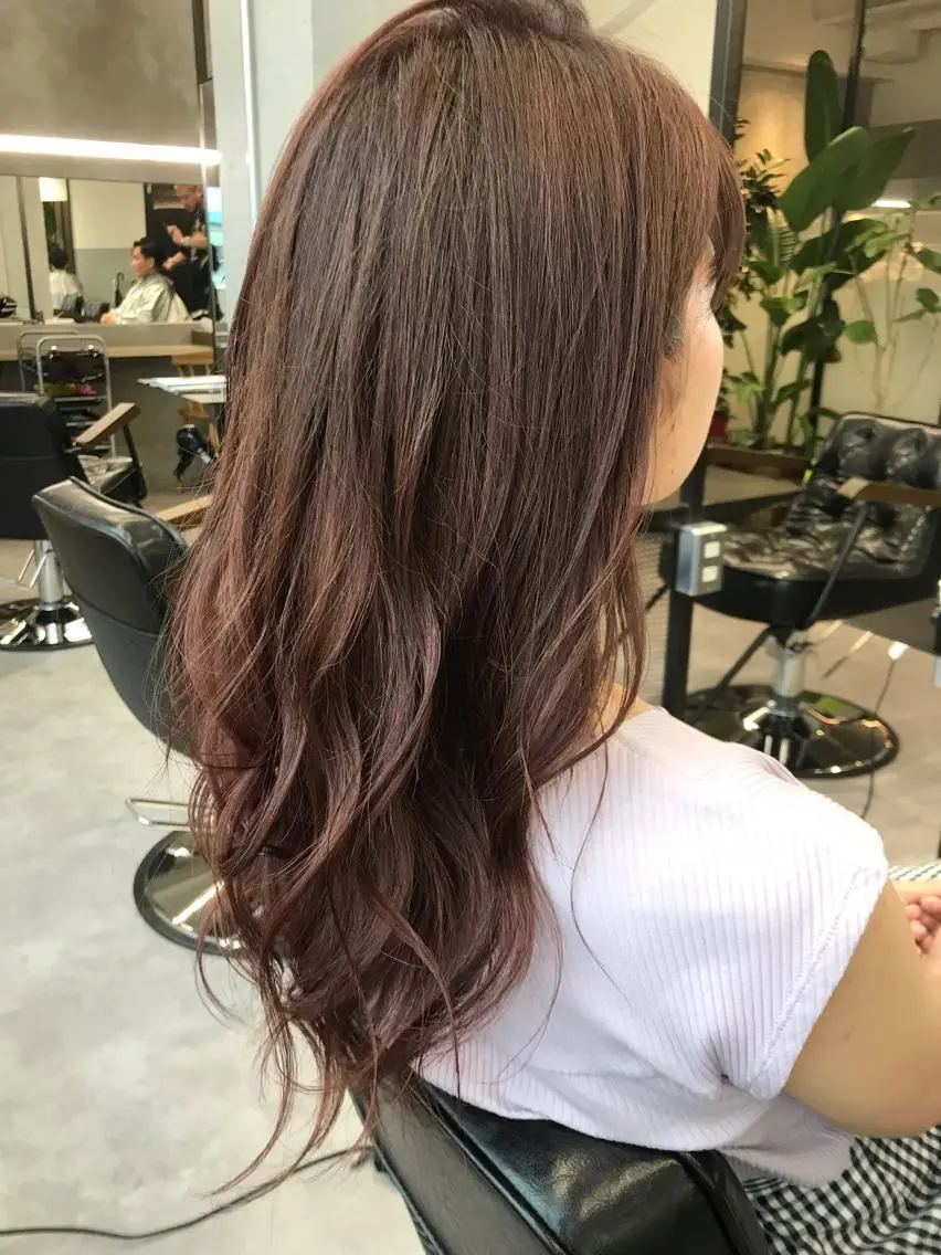 ロング ヘアカラー トリートメント 色気レイヤー& ショートはお任せ🌟のヘアスタイル