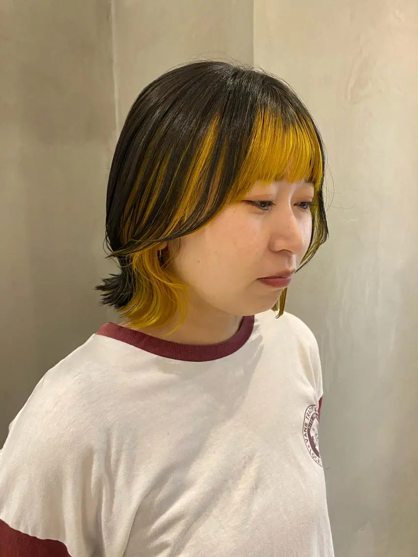 セミロング カット ヘアカラー トリートメント 新宿/顔周りカット +レイヤー＝しずく♩のヘアスタイル