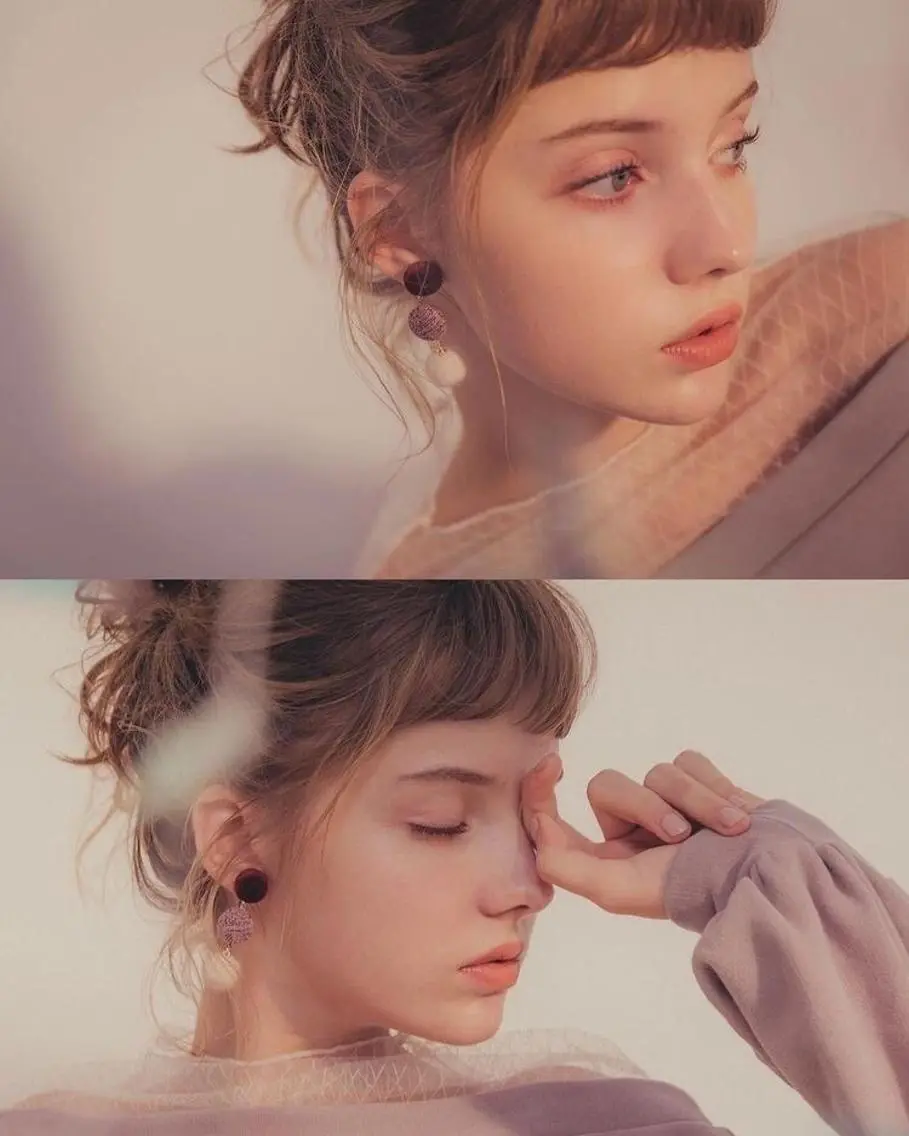 セミロング カラー パーマ ヘアアレンジ アッシュ ベージュカラー デザインカラー イヤリングカラー グラデーションカラー 髪質改善🫧ベージュ 椙山 響のヘアスタイル