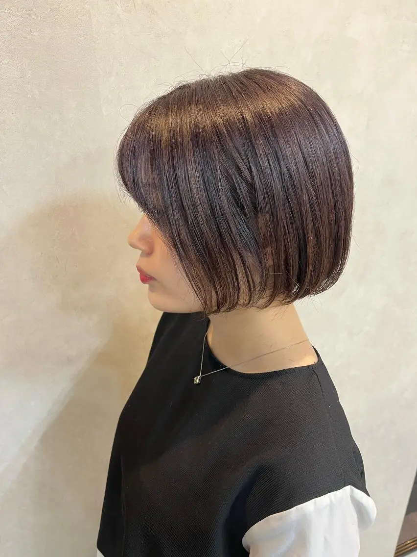 ショート パープルカラー ヘアカラー トリートメント VIE.ORNER 浦安店 三上真弥のヘアスタイル