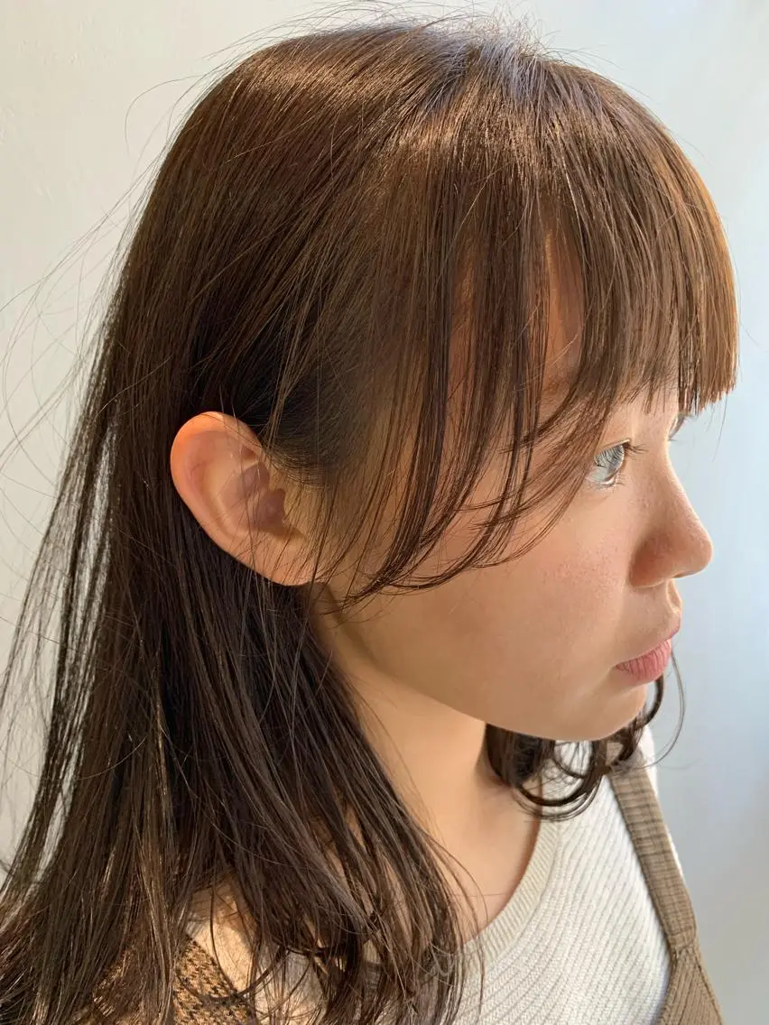 セミロング カラー カット ヘアカラー トリートメント ヘアセット 🍃柔らか透け髪 /表参道/瑞希🍃のヘアスタイル