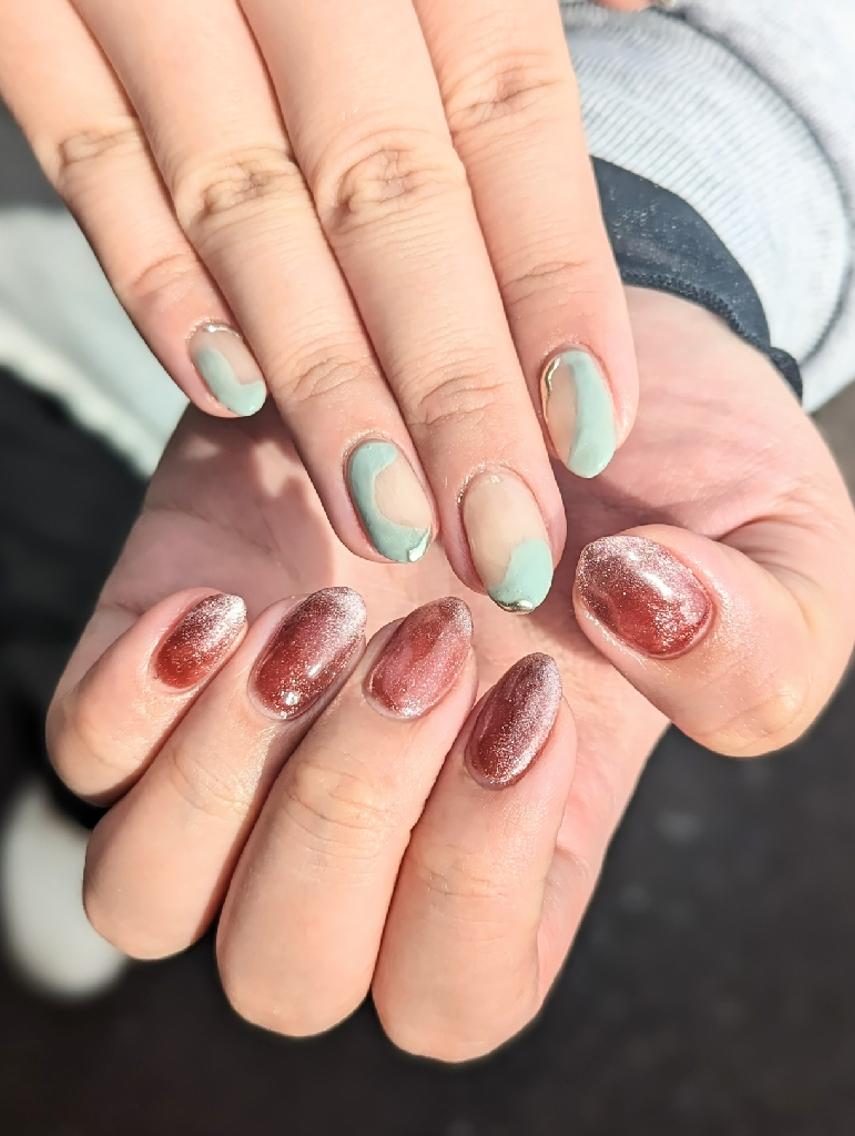 ネイル ニュアンスネイル ハンドネイル 推しネイル | 　aycnailのネイルデザイン