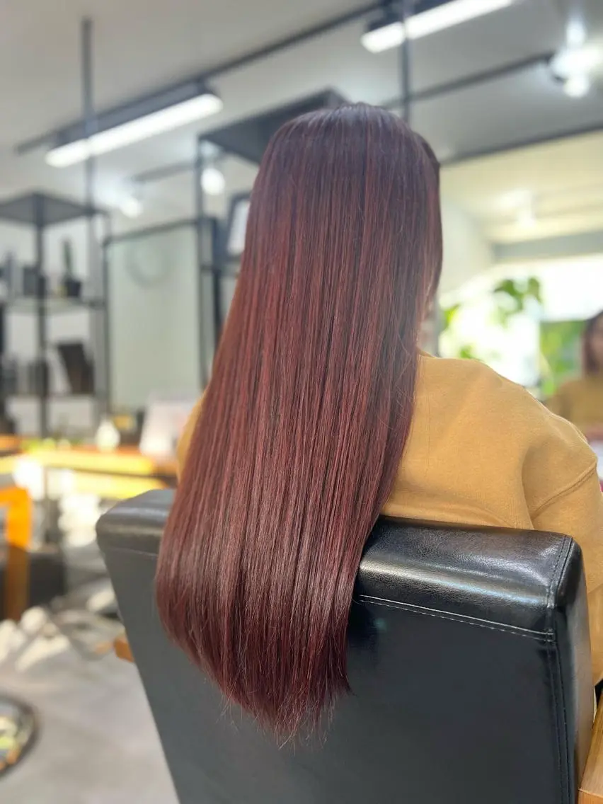 ロング カラー THE PARK キシオカのヘアスタイル
