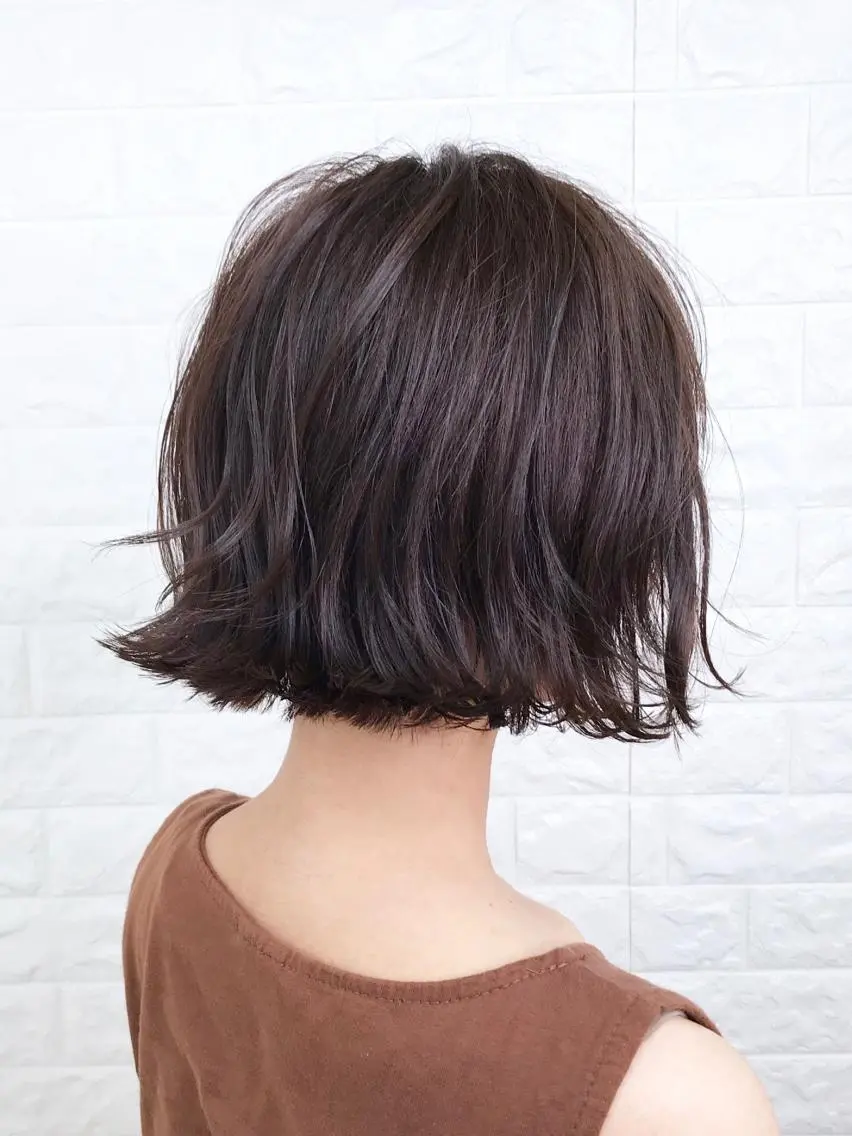 ミディアム カラー カット ヘアカラー 髪質改善縮毛矯正 美容師✂️山崎竜二のヘアスタイル