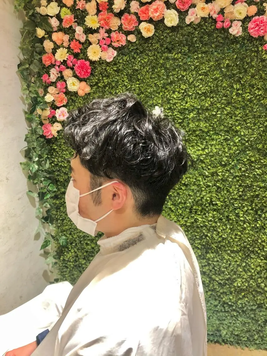 パーマ メンズ 舩坂 友賀のヘアスタイル