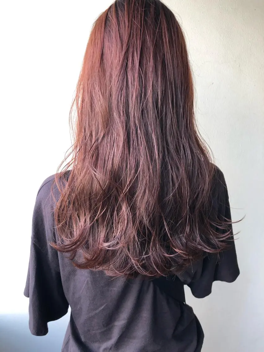 ロング ヘアカラー トリートメント 🌻韓国風ヘア🌻 ✨🌷ナナコ🌷のヘアスタイル