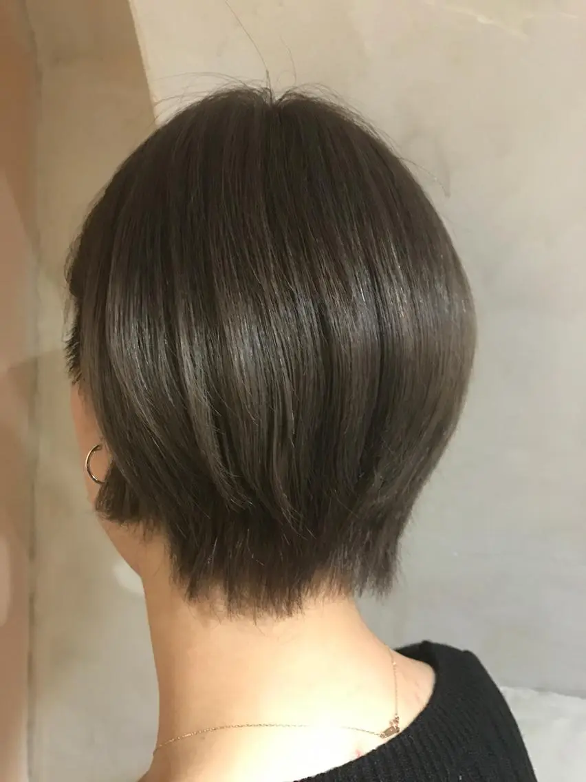 ショート カラー ダブルカラー グレージュ ハイトーンカラー HairMake 3 🐬NANAMIのヘアスタイル