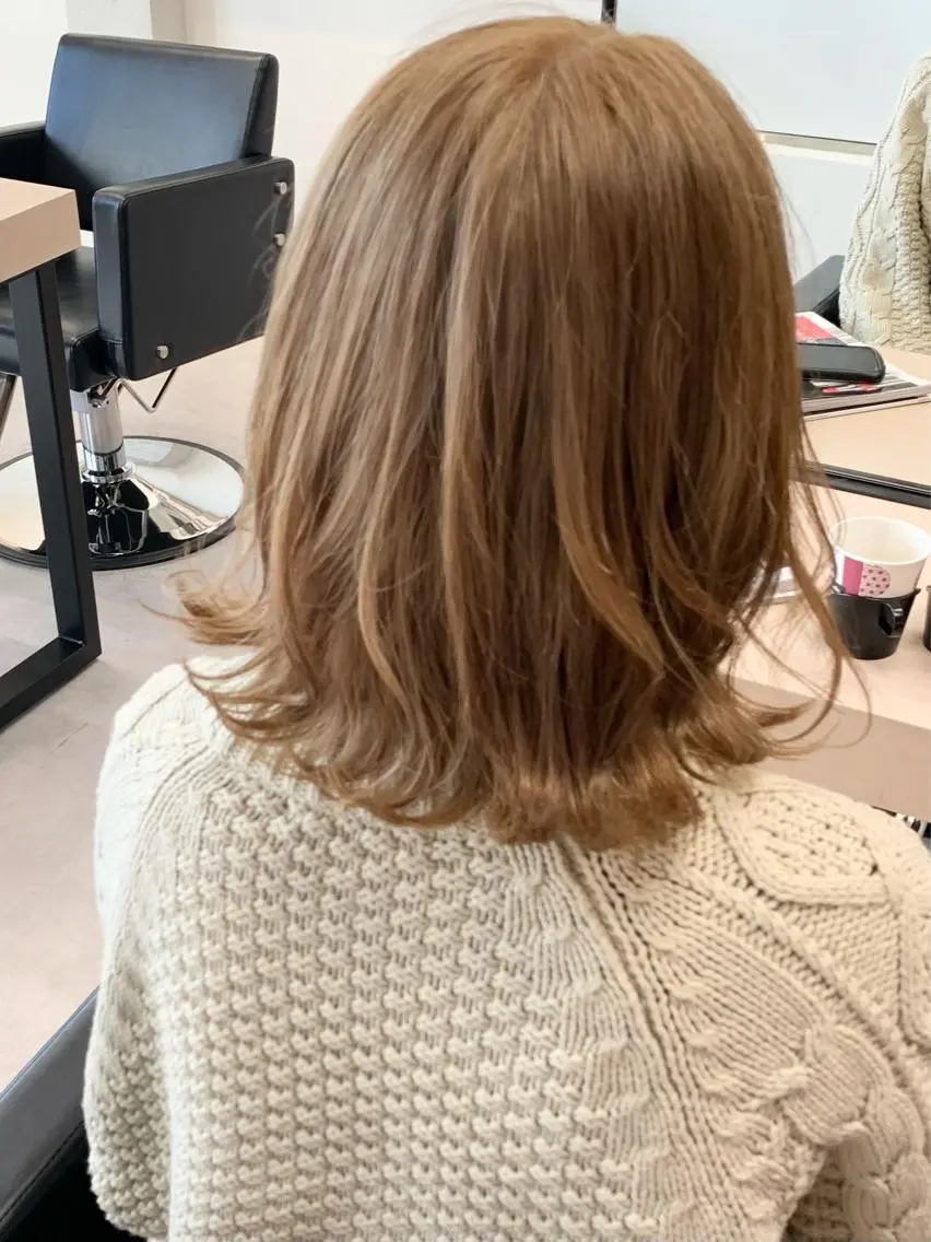 ミディアム カラー カット ヘアカラー トリートメント ❤️Ruminate 日暮里店❤️のヘアスタイル