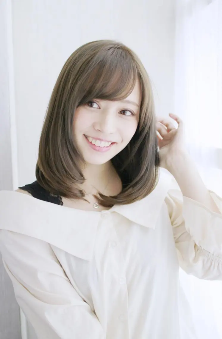 ミディアム カラー パーマ レイヤーカット 小顔カット 🌼🍀elu高 橋康太郎🍀🌼のヘアスタイル