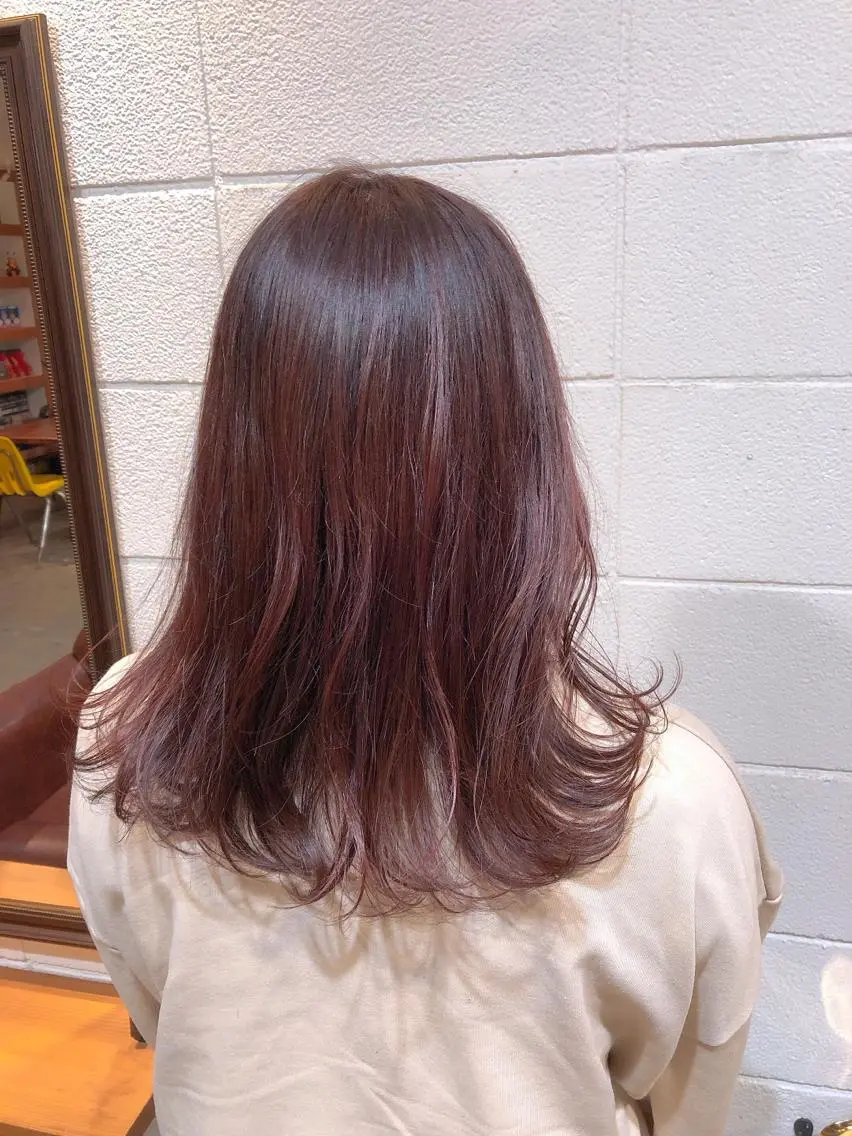 セミロング カラー パーマ ヘアアレンジ メンズ キッズ ネイル マツエク・マツパ ベージュカラー ピンクカラー ピンクベージュ カラーマツエク ピンク ヘアカラー トリートメント ⭐️ハイクオリティ カラー杉本雄志⭐️のヘアスタイル