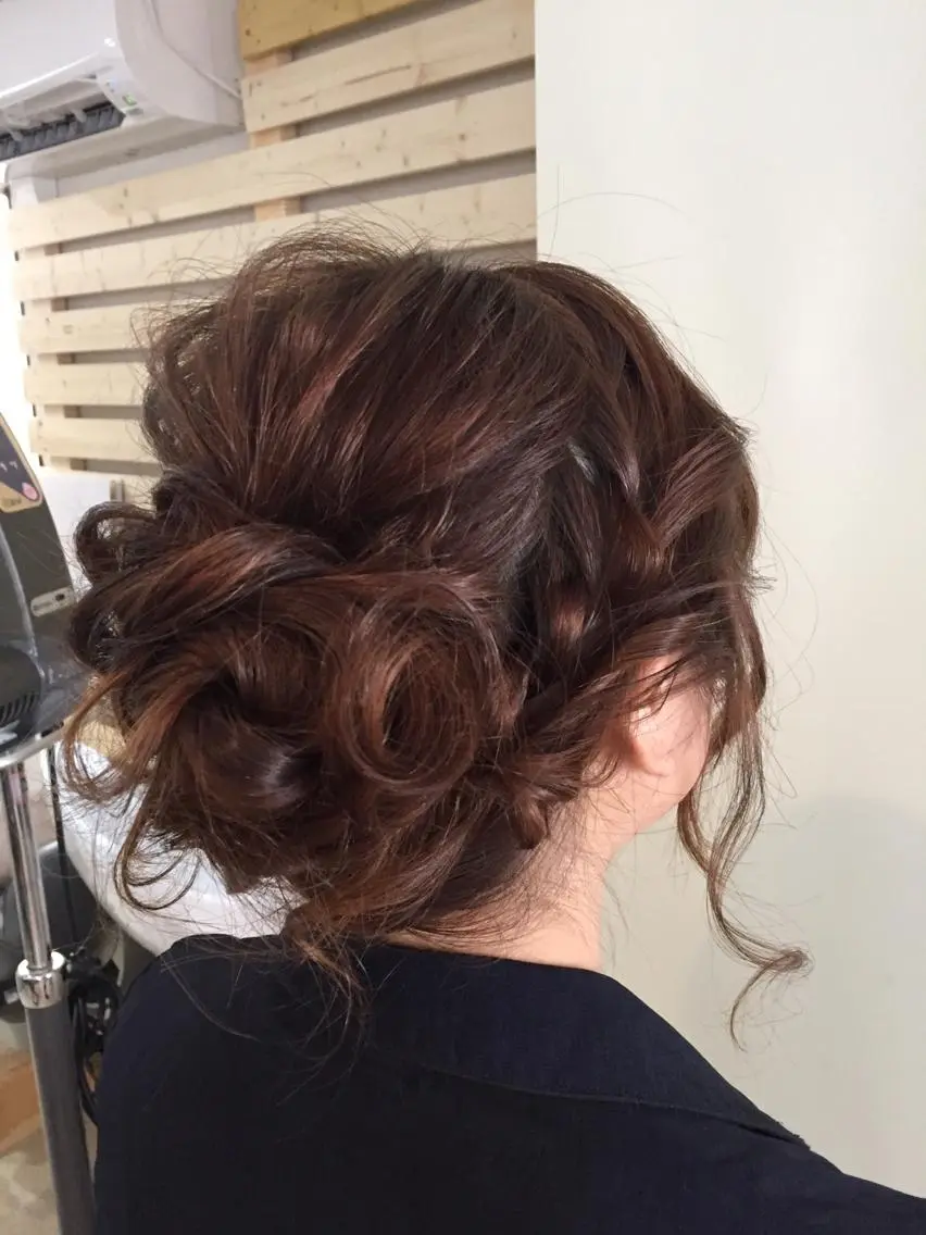ミディアム セミロング ロング ヘアアレンジ ネイル まつエク 早朝✨ヘアセット 着付け/清水玲歌のその他イメージ