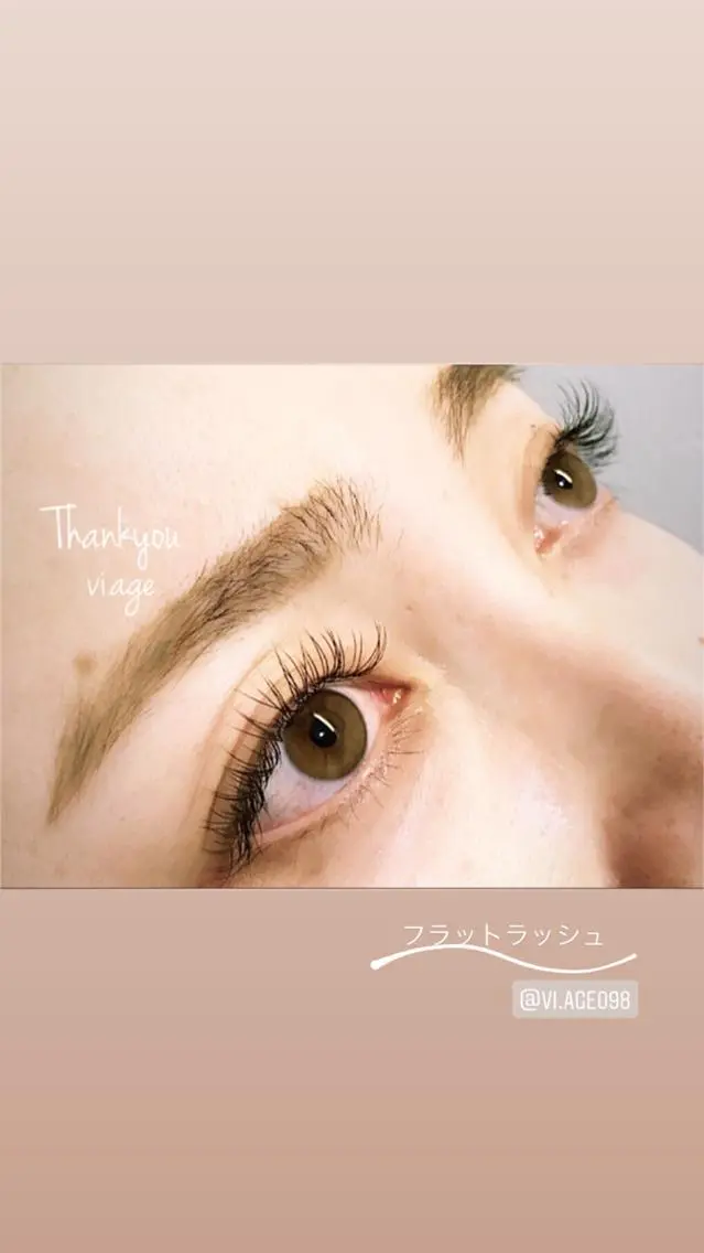 マツエク・マツパ 付け放題 フラットラッシュ セーブル wink glantzのマツエク・マツパデザイン