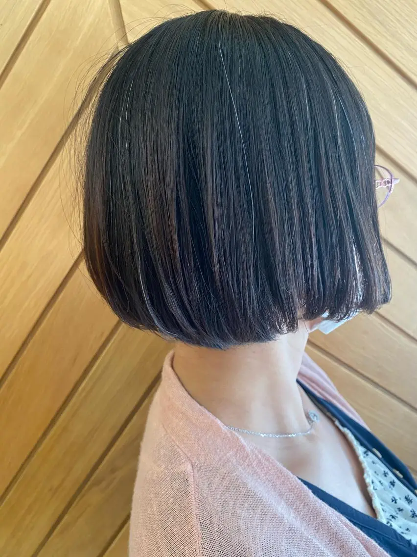 ミディアム 縮毛矯正 上田 あやか🌱髪質改善✨のヘアスタイル