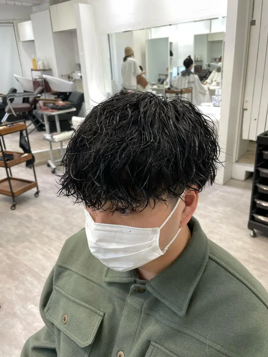 パーマ メンズ カット パーマ 町田No.1パーマ 特化✂︎小杉澪生のヘアスタイル