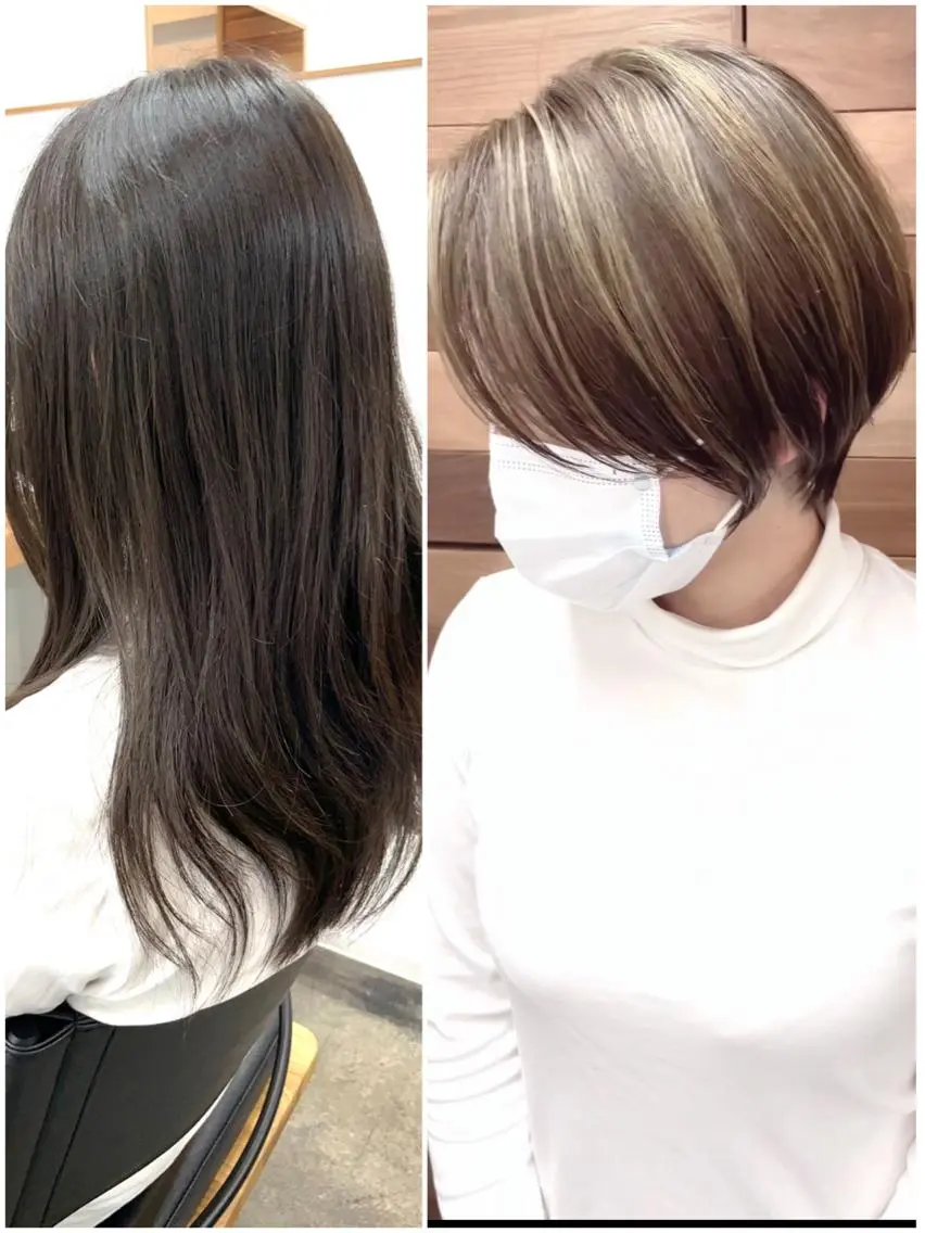 ショート カラー 大人女性ショート専門 tomodaのヘアスタイル