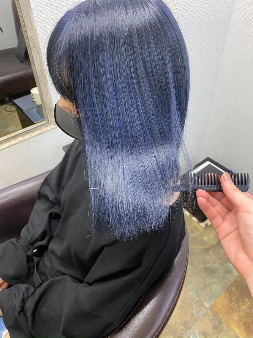 ミディアム カラー ブリーチ メンズ似合わせ🪞 kotoriのヘアスタイル