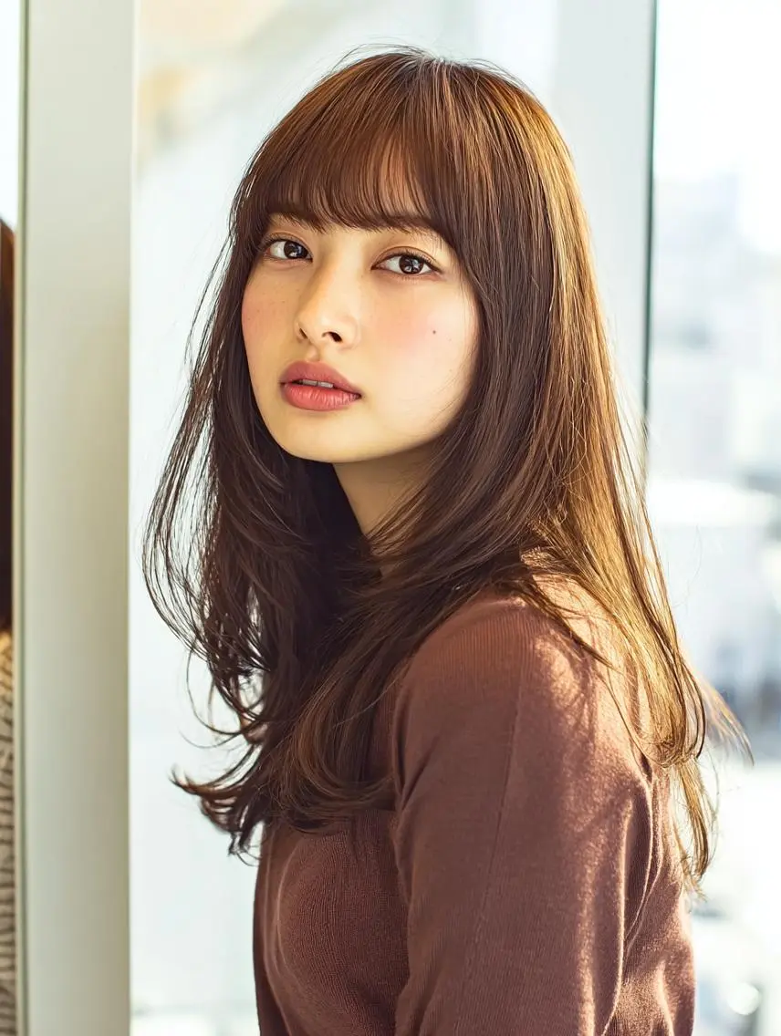 セミロング ハッシュカット 髪質改善 レイヤーカット 縮毛矯正 トリートメント カット ヘアカラー トリートメント 生艶髪&レイヤー🔔 渋谷お薦めNo.1✨のヘアスタイル