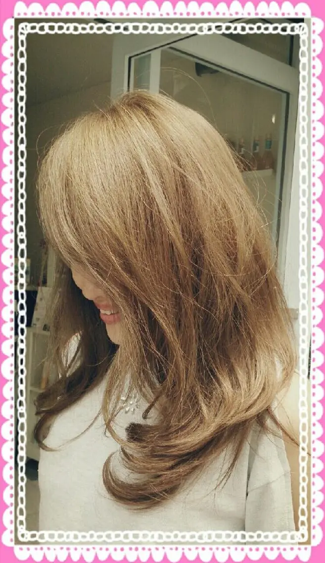 セミロング ロング カラー ベージュカラー 畑中秀平💛艶髪💜 Babylon 代表のヘアスタイル