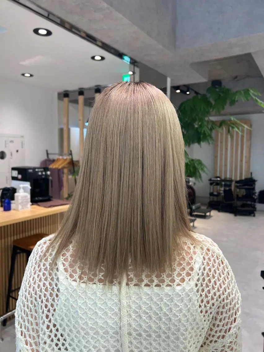 ミディアム カラー ヘアカラー トリートメント 🍀お悩み改善憧れの 美髪　小林風雅のヘアスタイル