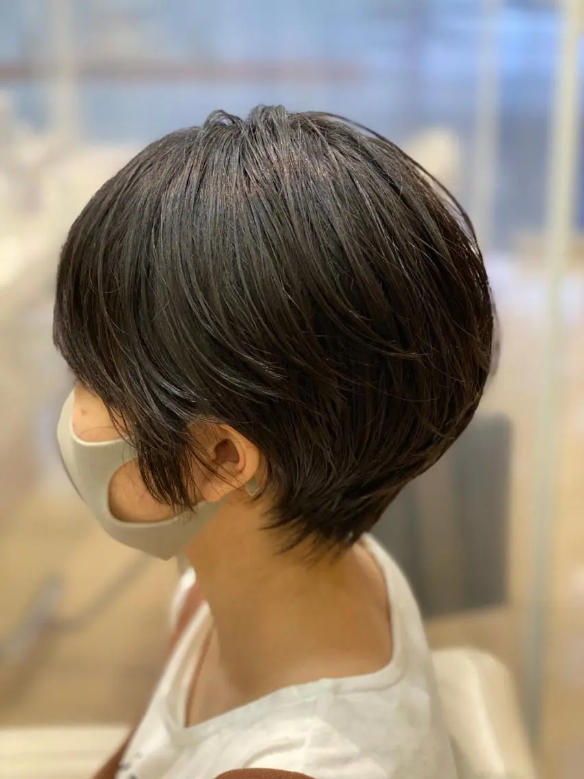 ショート ショートヘア トリートメント Hair&Cafe Matty’sのヘアスタイル