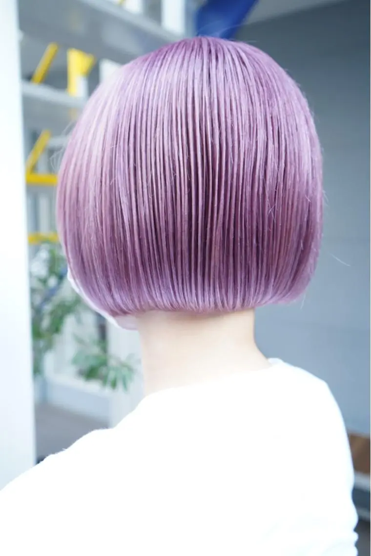 ショート カラー ヘアアレンジ lani ブリーチ /ダブルカラーのヘアスタイル