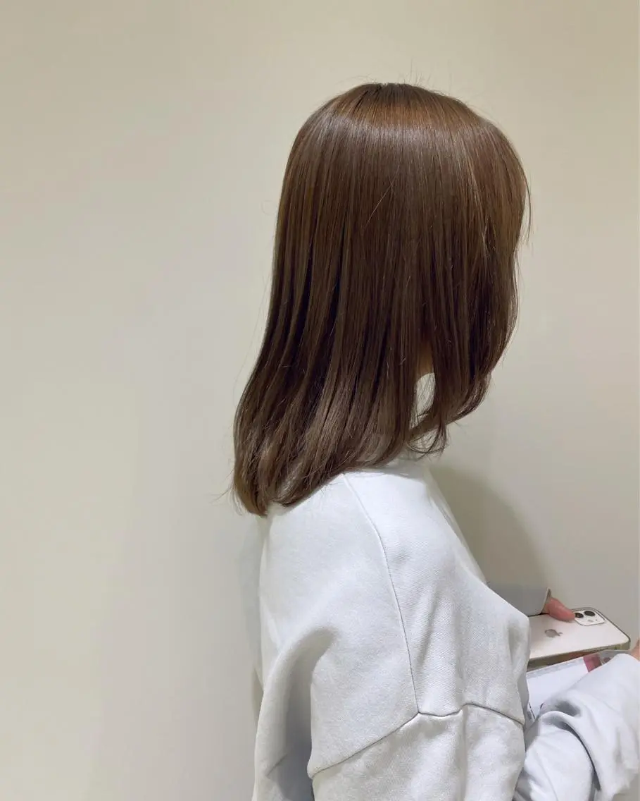 ミディアム カラー アディクシーカラー イルミナカラー トリートメント LOVESTOIKE 堂本のヘアスタイル