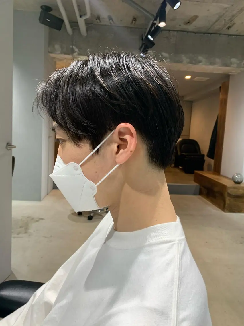 カラー パーマ ヘアアレンジ メンズ カット ヘアカラー パーマ ボブパーマコテ巻き風 パーマNo1深江秀平のヘアスタイル