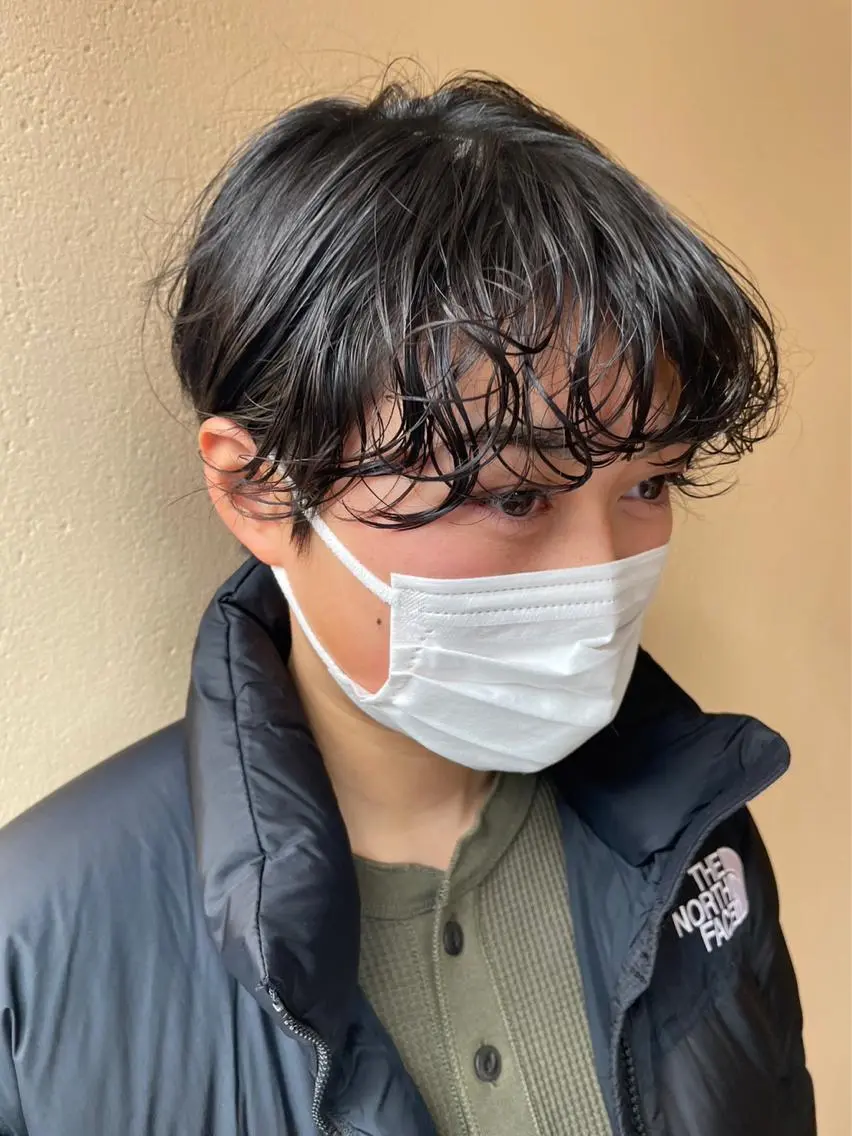 パーマ bh.maara デザイン/ハイトーンのヘアスタイル