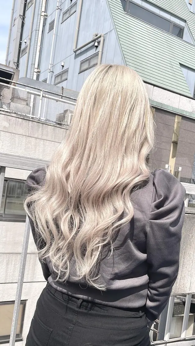 ロング カラー 🪽新宿 プルエクステ🫧のヘアスタイル
