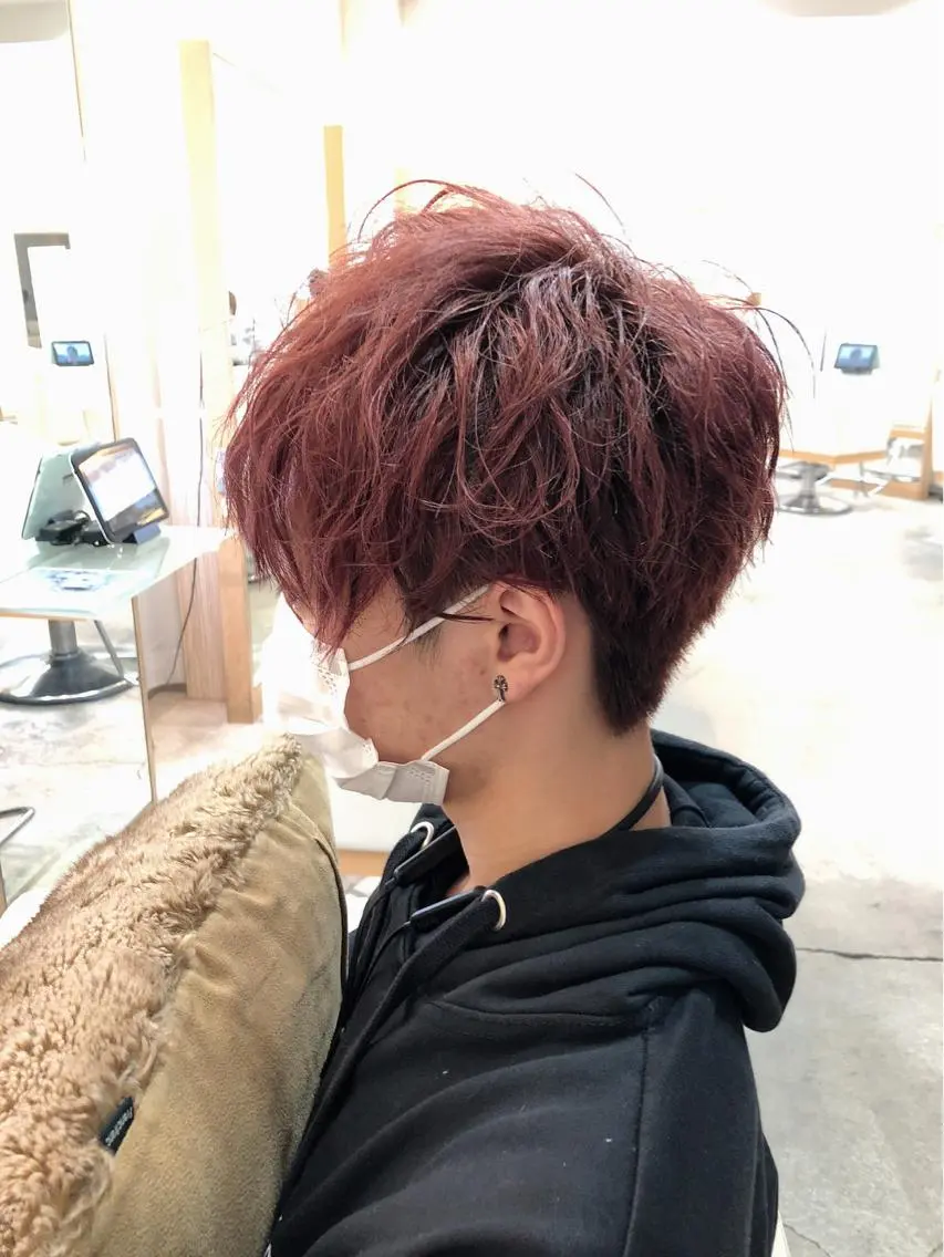 ショート カラー パーマ メンズ 千葉 恭兵のヘアスタイル