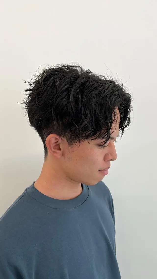 ショート パーマ メンズ 🎖️垢抜けヘア 🎖️美容師のヘアスタイル
