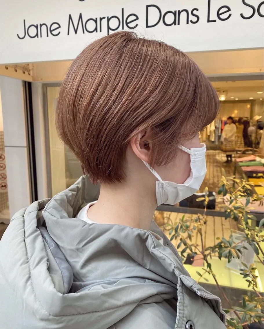 ショート カラー ヘアアレンジ マツエク・マツパ アイブロウ ベージュカラー 透明感カラー🫧ヘア セット🫧松本菜月の眉毛・アイブロウイメージ