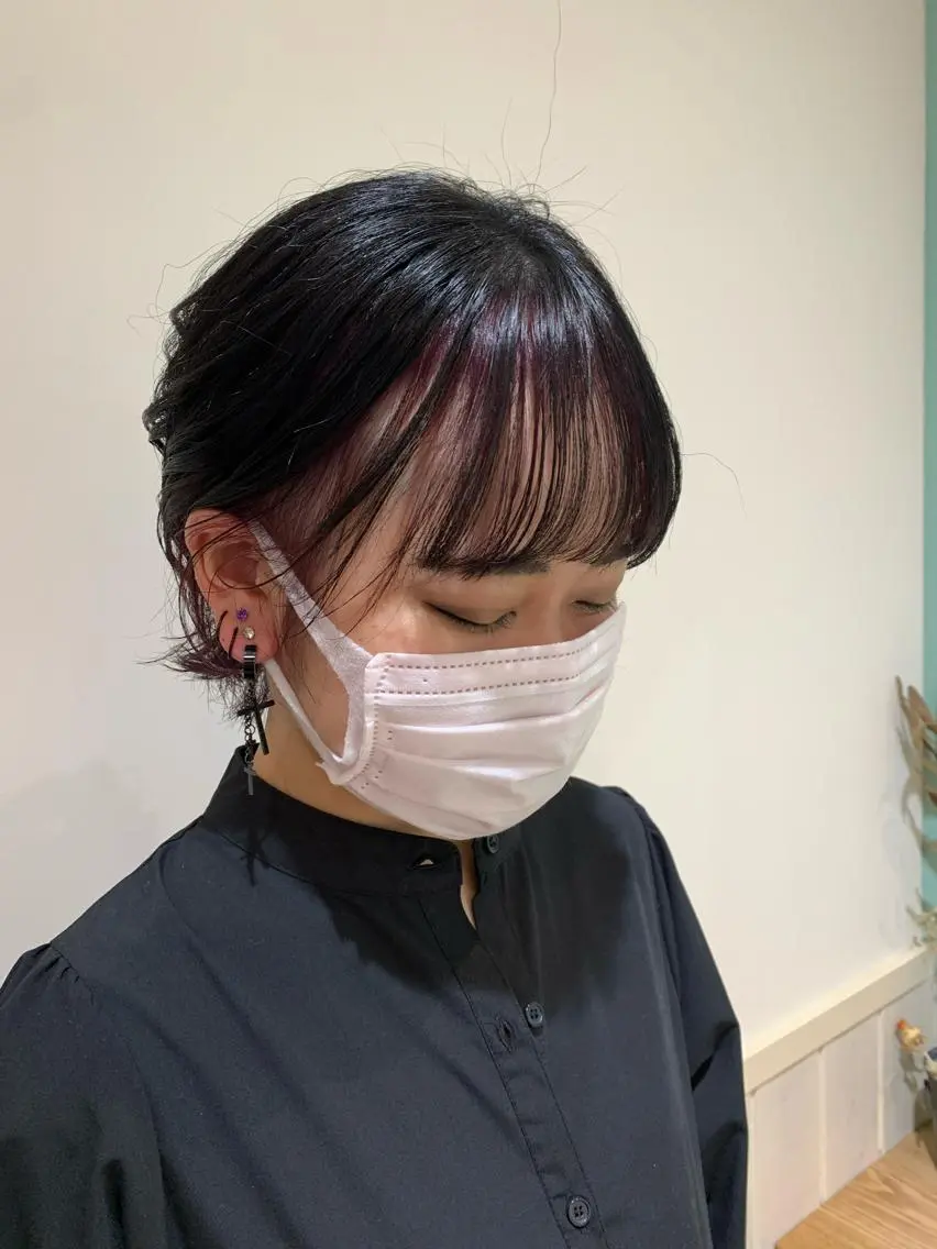 ミディアム カラー 💖クボ モモ💖のヘアスタイル
