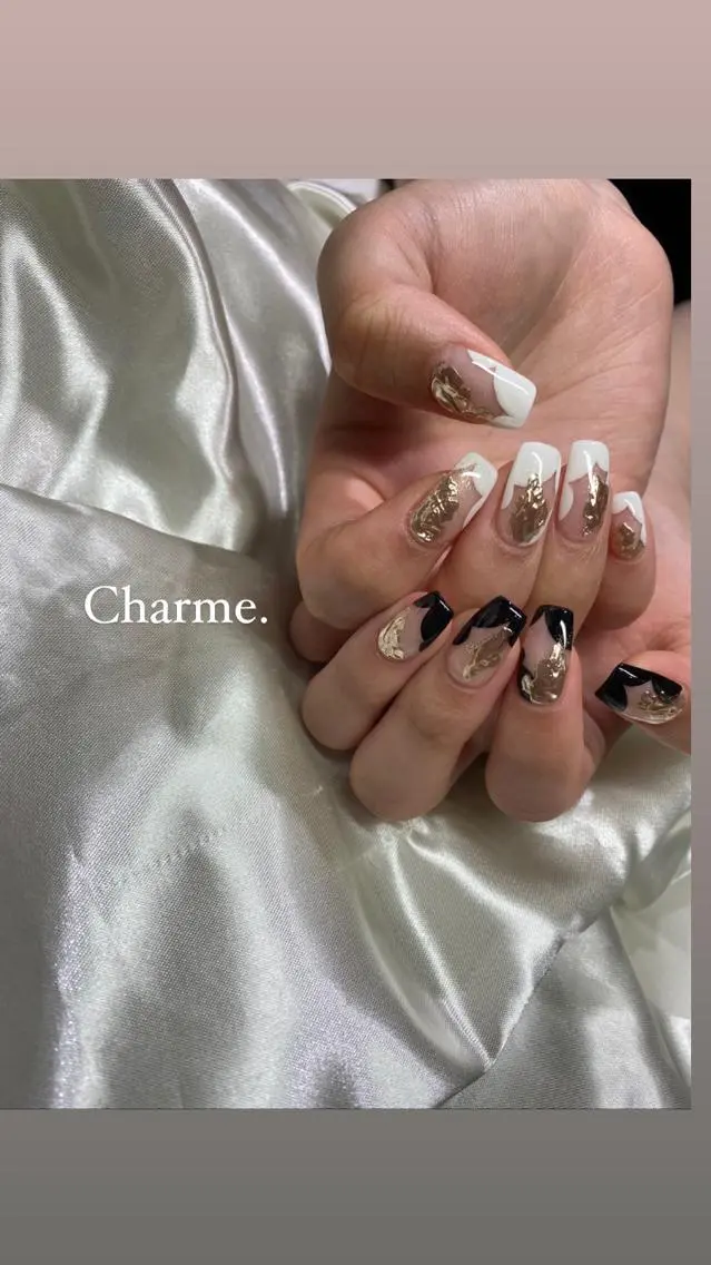 ネイル 持ち込み ニュアンスネイル Charme. NOBUKOのネイルデザイン