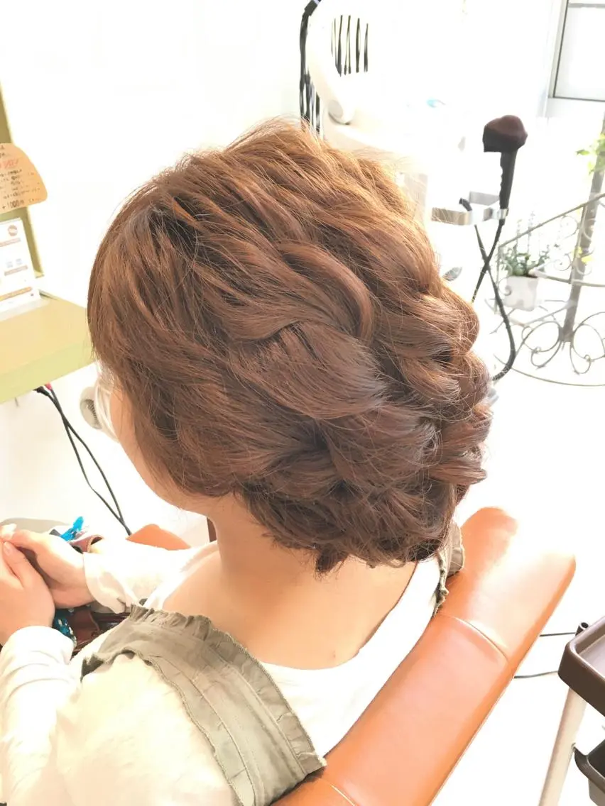 セミロング ヘアアレンジ 美容院 むぎのその他イメージ