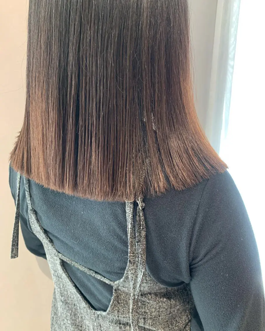 ミディアム カラー カット トリートメント hubhair レイヤー/透明感のヘアスタイル