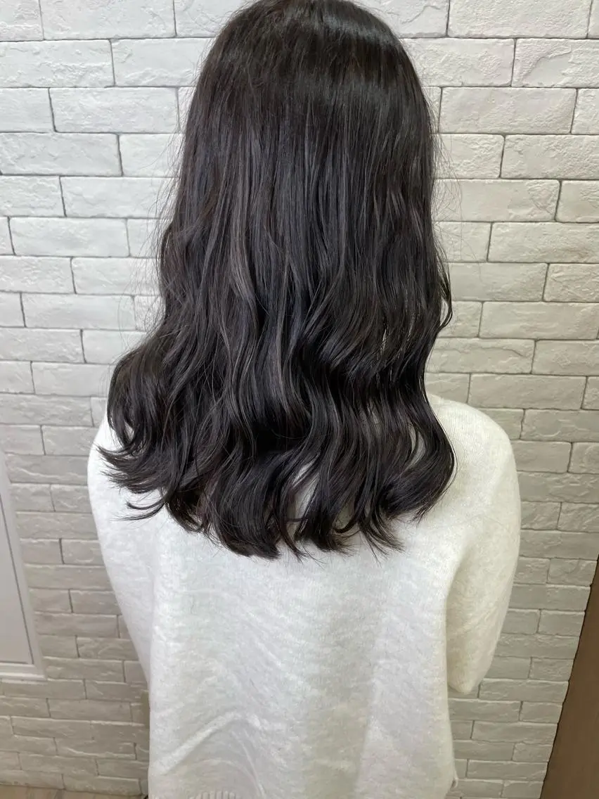 ミディアム カラー 透明感カラー CUT純/ 金子栄希のヘアスタイル
