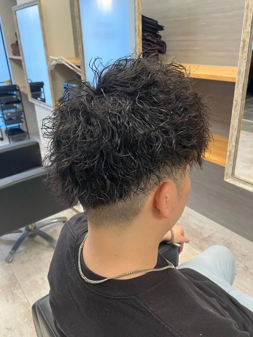 パーマ メンズ カット パーマ メンズ特化/パーマ/ フェードWATARUのヘアスタイル