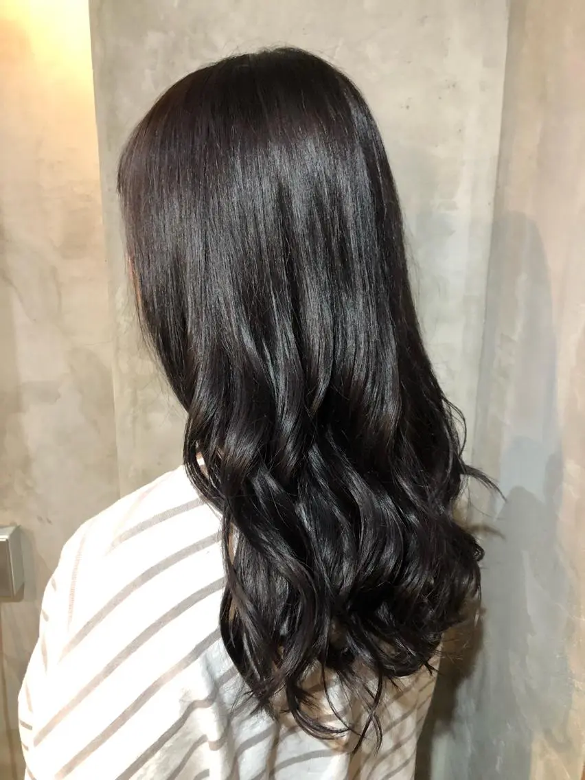 セミロング 菅 康志のヘアスタイル