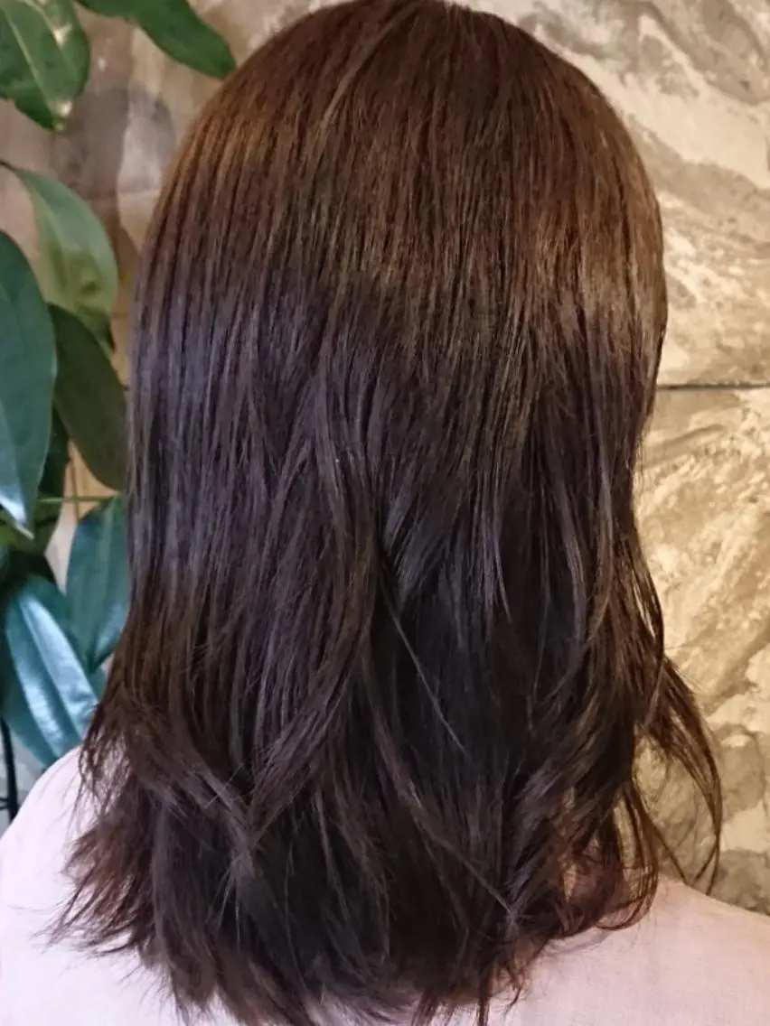ミディアム カラー 清水 旭美のヘアスタイル