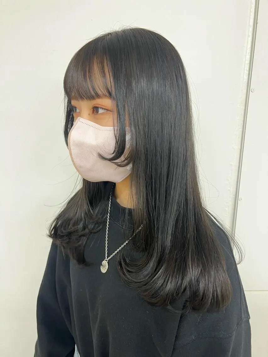 ロング カラー 透明感カラー ラベンダーカラー ラベンダーグレー レイヤーカット ロング 🤍中野 レオ🤍のヘアスタイル