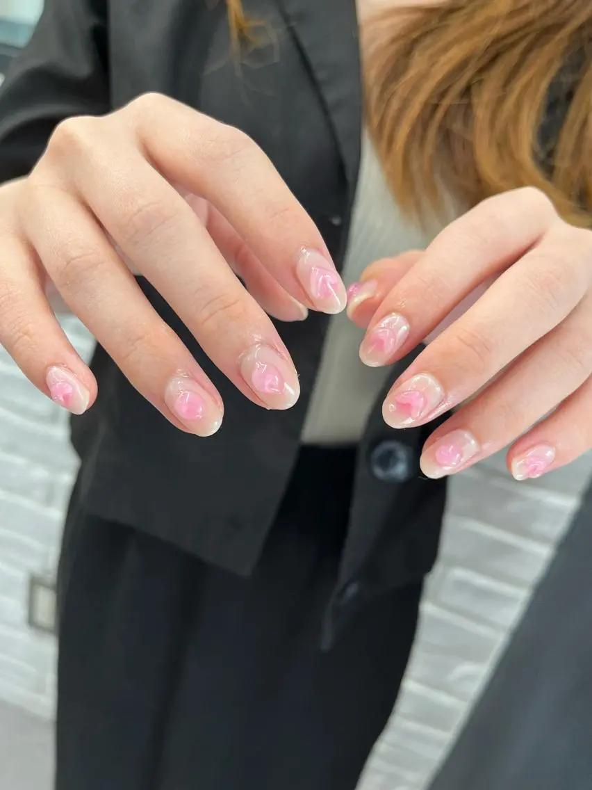 ネイル ピンク nail* runa🌻のネイルデザイン