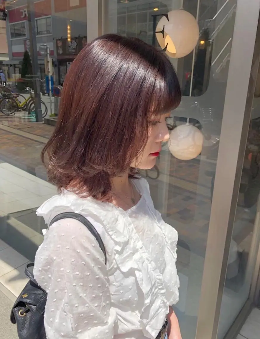 ミディアム カラー ブラウンカラー ピンクカラー Kimura Miyukiのマツエク・マツパデザイン