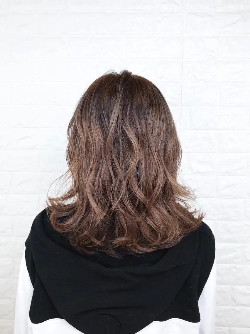 ミディアム カラー 髪質改善縮毛矯正 美容師✂️山崎竜二のヘアスタイル