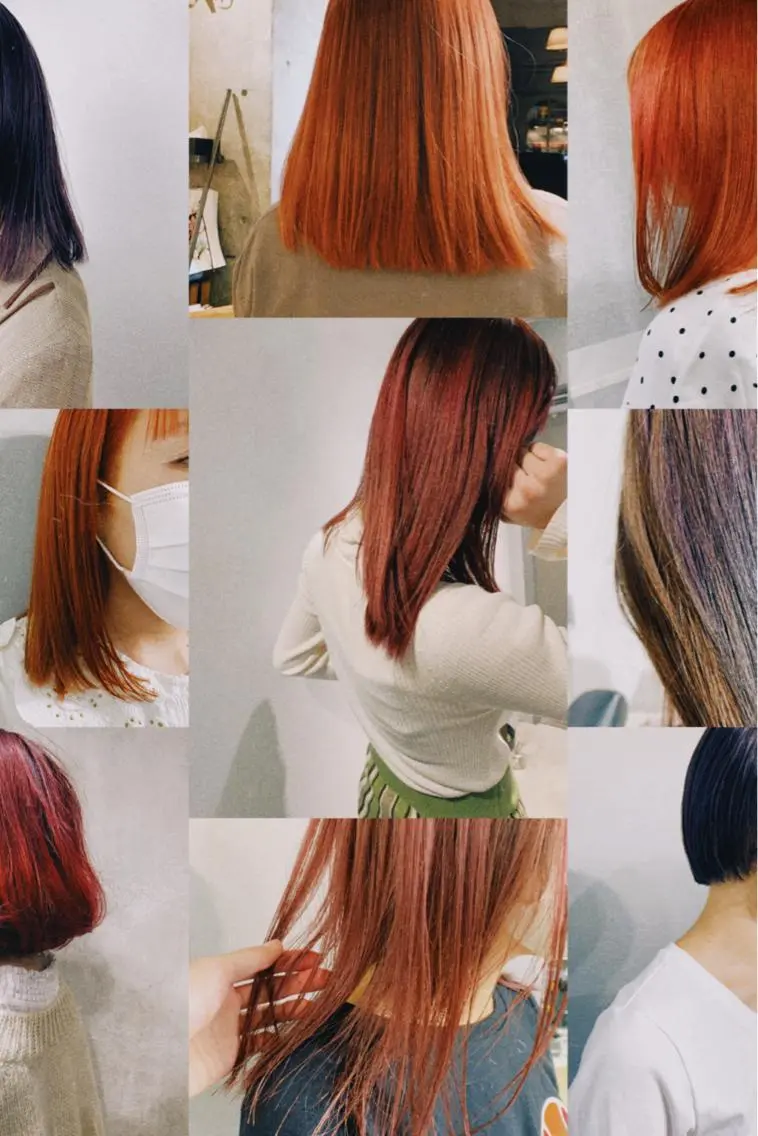 ミディアム カラー ヘアアレンジ ボブパーマコテ巻き風 パーマNo1深江秀平のヘアスタイル