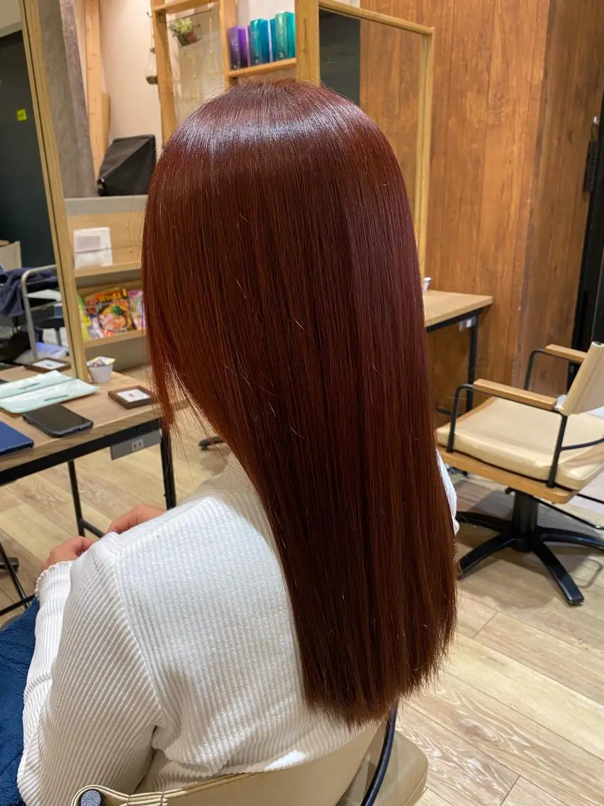 ロング 韓国風ヘア ヘアカラー 韓国トレンドヘア しゅーやのヘアスタイル