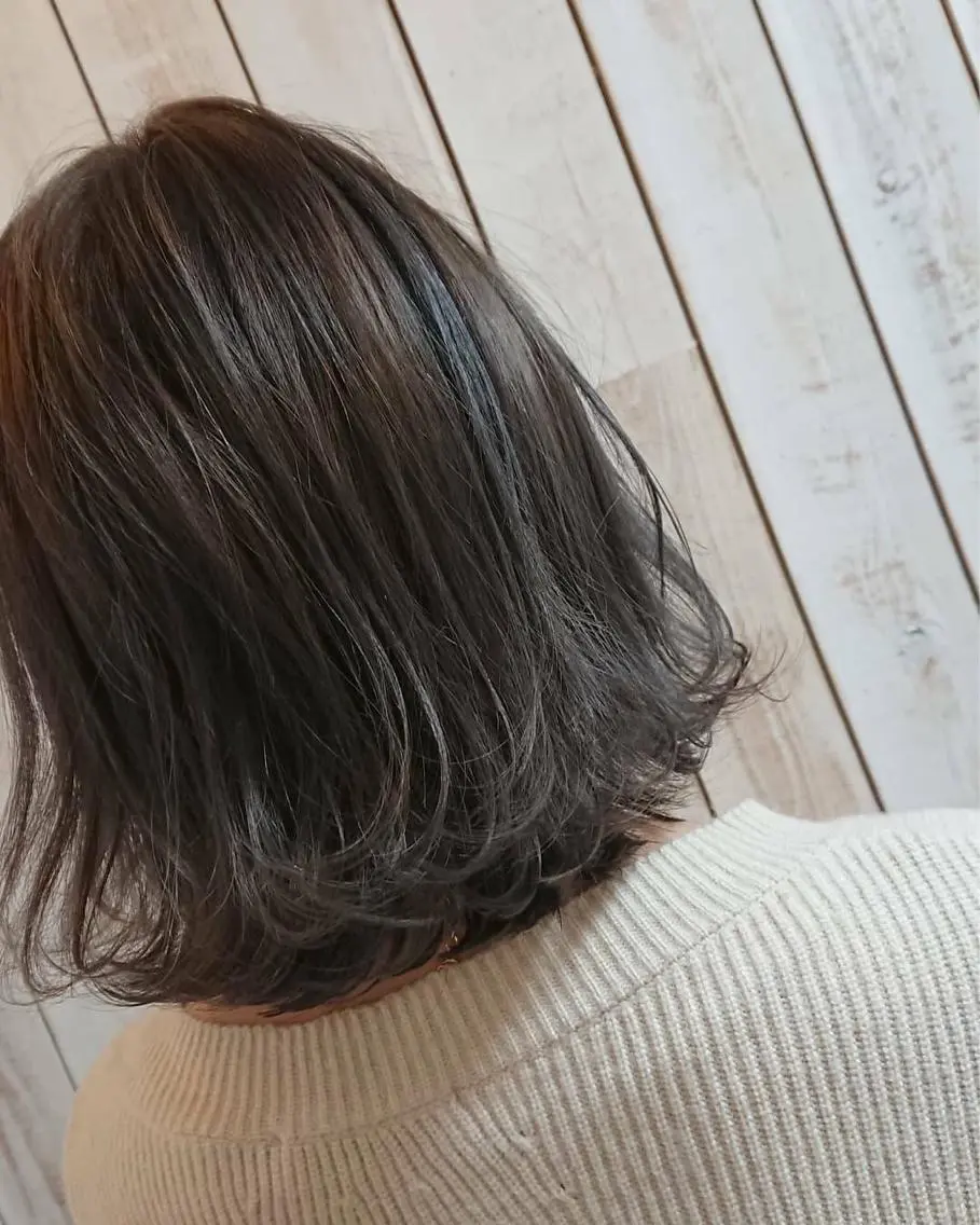 ミディアム カラー カット ヘアカラー トリートメント stylist YUKIのヘアスタイル