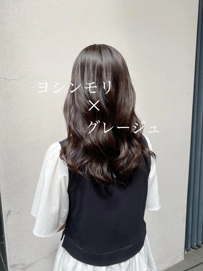 セミロング カラー グレージュ カット ヘアカラー トリートメント ボブ/縮毛矯正/ レイヤー/塚田のヘアスタイル