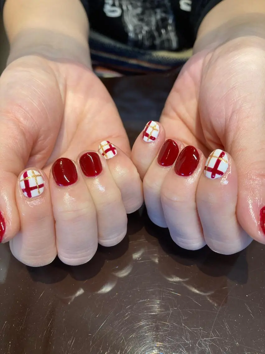 ショート ネイル シンプルネイル Monica nails/福島のネイルデザイン